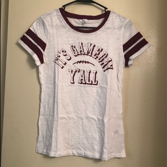 Crown & Ivy Short Sleeve Graphic Football Tee - Picture 4 of 8